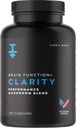 PROTEKT Lions Mane Supplement Capsules - Lion's Mane & Reishi Mushroom Capsules, Nootropics Brain Supplements for Memory and Focus, Mushroom Supplement, Brain Energy Supplements - 60 Count
