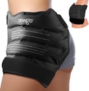 NEWGO Ice Pack for Hip Replacement Surgery, Gel Cold Pack Hip Ice Wrap for Hip Bursitis, Sciatica, Flexor Pain, Inflammation, Swelling - Black