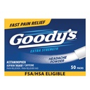 Goody's Pain Relief Powders, Extra Strength Headache Powder, 50 ct (Pack of 1)