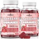 NEW AGE Cranberry Gummies Urinary Tract Health Gummies 1000mg - Supports Bladder, Kidney, UTI - Vegetarian (Cranberry 120 Count)