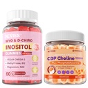 NEVISS Myo-Inositol & D-Chiro Inositol Gummies + Citicoline 1000mg, CDP Choline Gummies & Phosphatidylserine 300mg