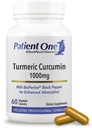 Patient One Turmeric Curcumin 1000 mg | Supplement to Support Healthy Inflammatory Response and More* | with Black Pepper Extract | 60 Capsules