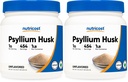 Nutricost Psyllium Husk Ground Powder (1lbs) - Gluten Free and Non-GMO (Pack of 2)