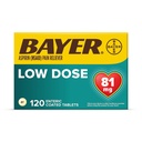 Bayer Aspirin Regimen , 81mg Enteric Coated Tablets, Pain Reliever/Fever Reducer, 120 Count