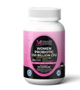 9-in-1 Bio Cultures Complex for Women – 150 Billion CFU Probiotics with 34 Diverse Strains, Organic Prebiotics, Postbiotics, Digestive Enzymes & Biotin – Supports Digestive Balance & Gut Microbiome
