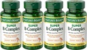 Nature's Bounty B-Complex with Folic Acid Plus Vitamin C, Tablets 150 Each (Pack of 4)