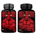 Bull Blood Testosterone Booster & Nitric Oxide Supplement for Men – Maca Root, Tribulus, Tongkat Ali & L-Arginine – Stamina & Vitality Support – 60 Ct Each