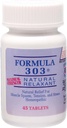 Dee CEE Labs Formula 303 Maximum Strength Tablets, 45 Tablets; All-Natural containing Magnesium for Sore Muscles, Passion Flower, and Valerian Root