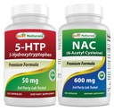 Best Naturals 5-HTP 50 mg & NAC - N Acetyl Cysteine 600 mg