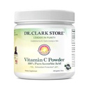 Dr Clark Vitamin C Powder Ascorbic Acid - Immune Support Supplement, Gluten Free, Potent antioxidant, Supports Brain Function, Promotes Tissue Formation and Repair, 454gm | 16oz