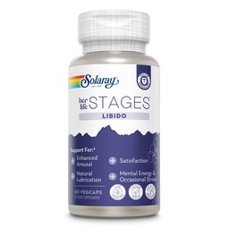 SOLARAY Libido her Life Stages - Supports Natural Lubrication and Libido Increase for Women - Shatavari, Fenugreek, Organic Ashwagandha Capsules - Made Without Hormones - 30 Servings, 60 VegCaps