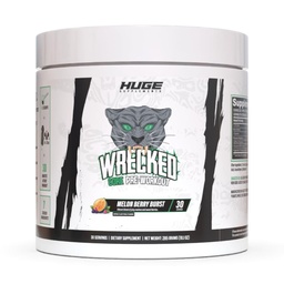 Wrecked Core - All-in-One Pre-Workout Supplement for Men & Women, Increase Energy, Focus & Pumps with L-Citrulline, Beta-Alanine, L-Tyrosine & More (30 Servings) (Melon Berry Burst)