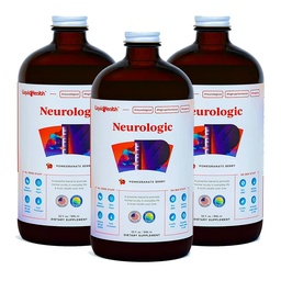 LIQUIDHEALTH Neurologic Focus Supplement - Brain Booster Nootropic Supplement for Cognitive Function, Memory & Focus with Ginkgo Biloba, Choline, L-Theanine & Phosphatidylserine - USA Made (3 Pack)