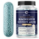 Magnesium Glycinate 400mg | High Absorption Magnesium for Sleep, Calm, Muscle Relaxation, Heart, Bone & Nerve Support for Women & Men | Advanced Microbeadlets | Chelated Mag Glycinate | 60 Ct.