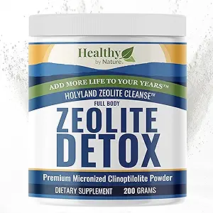 HolyLand Zeolite Cleanse - Zeolite Detox Powder (7.05oz 200 Gram) - Clinoptilolite Natural Activated - Micronized 0-25 - Full Body Detox for Women, Men - Supports Energy, Focus, Immunity, Gut Health