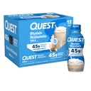Quest Nutrition Vanilla Protein Shake, 45g Protein, 2g Sugar, 3g Net Carbs, Ready to Drink, Gluten Free, 12 Count