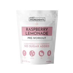 Pre-Workout Raspberry Lemonade | 30 Servings | 150 mg Caffeine Per Serving | Made with Real Food Ingredients | Gluten-Free | No Artificial Sweeteners | Supports Energy and Muscle Recovery