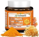 HERBOGANIC Turmeric Sea Moss Gummies - Natural Dietary and Herbal Supplement for Skin and Energy Support with Sea Moss, Boost Immune System - 60 Gummies
