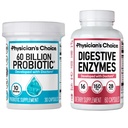 Physician's CHOICE - Optimal Gut Health Bundle: 60 Billion Probiotics + Digestive Enzymes for Digestive Comfort and Immune Support