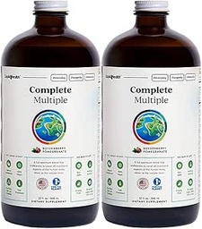 LIQUIDHEALTH Complete Multiple Adult Liquid Multivitamin - Essential Vitamins, Minerals & Nutrients, Immune Support, Gut Health, Energy, Detox - Made in USA, Vegan, Non-GMO, Sugar-Free (2 Pack)
