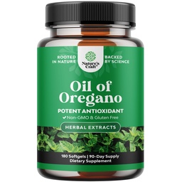 Natures Craft Wild Oregano Oil Softgels - Super Concentrated Oil of Oregano Softgels for Gut and Healthy Heart Health - Detox and Immune Support - Non-GMO - 180 Count