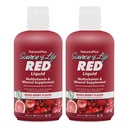 NaturesPlus Source of Life RED Multivitamin Liquid - 30 oz, Pack of 2 - Energy & Immune Support - with Exotic Red Fruits, Lycopene & Lutein - Vegetarian & Gluten Free - 60 Total Servings