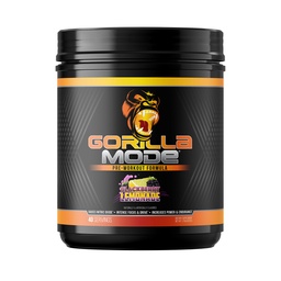 Gorilla Mind Pre Workout - Massive Pumps Laser Focus Energy Power - L-Citrulline, Creatine, L-Tyrosine, Betaine, Hydroprime, Alpha-GPC, 400mg Caffeine, Huperzine A 800g (BlackBerry Lemonade)