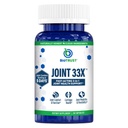 BioTrust Joint 33X Advanced 3-in-1 Joint Support Supplement - Healthy Flexibility, Mobility Relief & Comfort - Boswellia Serrata, Type II Collagen, Hyaluronic Acid - 30 Capsules​