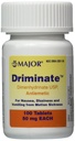 Driminate Generic for Dramamine Motion Sickness 50 mg Anti Nausea 100 ct (5 Pack)