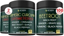 Bundle 7in1 Turmeric Curcumin & 6in1 Beet Root Capsules