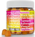 Gotu Kola Black Seed Oil Apple Cider Vinegar Irish Seamoss Cranberry Ashwagandha Tart Cherry Turmeric Curcumin Elderberry Gummies