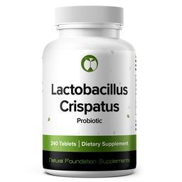 Lactobacillus Crispatus Probiotic 240 Tablets (4 Month Supply) – Researched Strain LCR86 – 3 Billion CFU – Digestive & Vaginal Health Support – GMP Certified (240, Lactobacillus Crispatus)