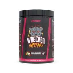 Wrecked Inferno - Thermogenic Pre Workout For Men & Women, Increase Energy, Boost Thermogenesis & Metabolism, Enhance Exercise Performance - Contains L-Citrulline, L-Carnitine, Beta-Alanine & More