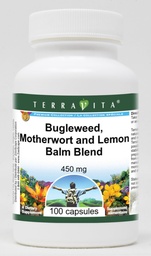 Terravita Thyroid Support - Bugleweed, Motherwort and Lemon Balm - 450 mg (100 Capsules, ZIN: 511178) - 3 Pack