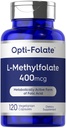 Carlyle L Methylfolate 400 mcg | 120 Vegetarian Capsules | Optimized and Activated Methyl Folate | Non-GMO & Gluten Free Supplement | by Opti-Folate
