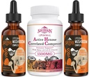 1500 MG Liposomal Active Hexose Correlated Supplement 120 SoftGels Bundle with 2000 MG Liposomal Mushroom Complex Drops 60 Servings