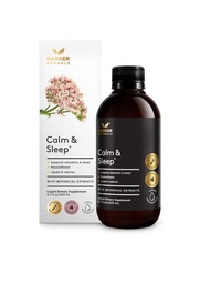 Calm & Sleep Syrup Supplement, 6.7oz | Naturally Support Stress and Improve Sleep with Valerian Root, Hops Flower Extract, and Passionflower