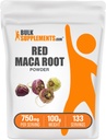 BulkSupplements.com Red Maca Powder - from Root, Maca Supplement, Herbal Supplement - Vegan & Gluten Free, 750mg per Serving, 100g (3.5 oz) (Pack of 1)