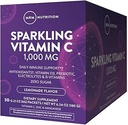 MRM Nutrition Sparkling Vitamin C 1000mg | with Vitamin D + zinc + prebiotics| Lemonade Flavored | Immune Health | Antioxidants + Electrolytes | Zero Sugar | 30 Servings