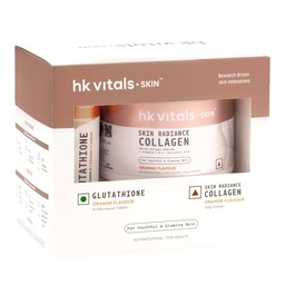hk vitals Skin Radiance Marine Collagen, 100g + Glutathione Effervescent