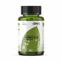 Veg Maxx Omega 3 Algal Oil 1000 mg with 400 mg DHA Plant Based Liquid Filled Capsules Unflavoured 60 Veg Capsules for Brain Heart Eye Health Vegan Supplement High Purity Nutrition Support
