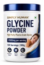 Simply Human® 100% Pure Pharma Grade Glycine Powder 300g | Neurotransmitter Amino Acid | Sleep, Calmness & Relaxation Support | Single Ingredient Supplement