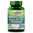 Vlado's Himalayan Organics Probiotics Supplement 60 Billion CFU+ Gut Health Supplements with Prebiotic I 24+ Probiotic Strains | Clinically Proven | For Bloating, Gas, Indigestion, IBS, IBD, Gut Health, I Probiotics Supplement for Gut Health - Men & Women – 60 Capsules