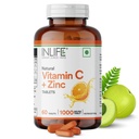 INLIFE Natural Vitamin C Supplement, Amla 1000mg with Zinc, 60 Tablets