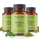 Young Veda Moringa Tablets | Drumstick Leaf Tablets | 120 Veg Tablets | 500 mg Natural Energy Booster|GMP&Iso