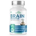 Zespo Brain Booster 1100mg with GABA, Lions Mane & Bacopa, 60 Capsules