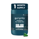 ZEROHARM Gut Army Probiotics For Leaky Gut | Gut Repair Supplements for Men & Women | L Reuteri, Lactobacillus | Supports Gastrointestinal Lining, Gut Cleanse & Digestion | 60 Veg Capsules