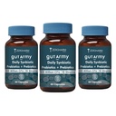 Holistic Curcumin Gut Army Prebiotics & Probiotics-10 Unique Strains Blend -100 Billion CFU-With Inulin & Probiotics Blend-Supports Gut Digestion Health & Bowel Movement-180 Capsules By ZEROHARM