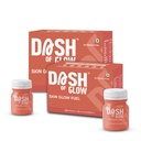 DASH OF GLOW Skin Glow Shots | Supports Pigmentation Control, Acne-Prone Skin & Hydration | Glutathione, Hyaluronic Acid & Vitamin C | Pack Of 30 (30 X60 ML) Wellness Shots