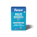 Fast&Up Multivitamin for Men - 35+ Methylated & Liposomal Nutrients with Probiotics, Omega-3 & Testosterone Blend | AQUAMIN Calcium | Beadlet-in-Oil Technology - 60 Capsules